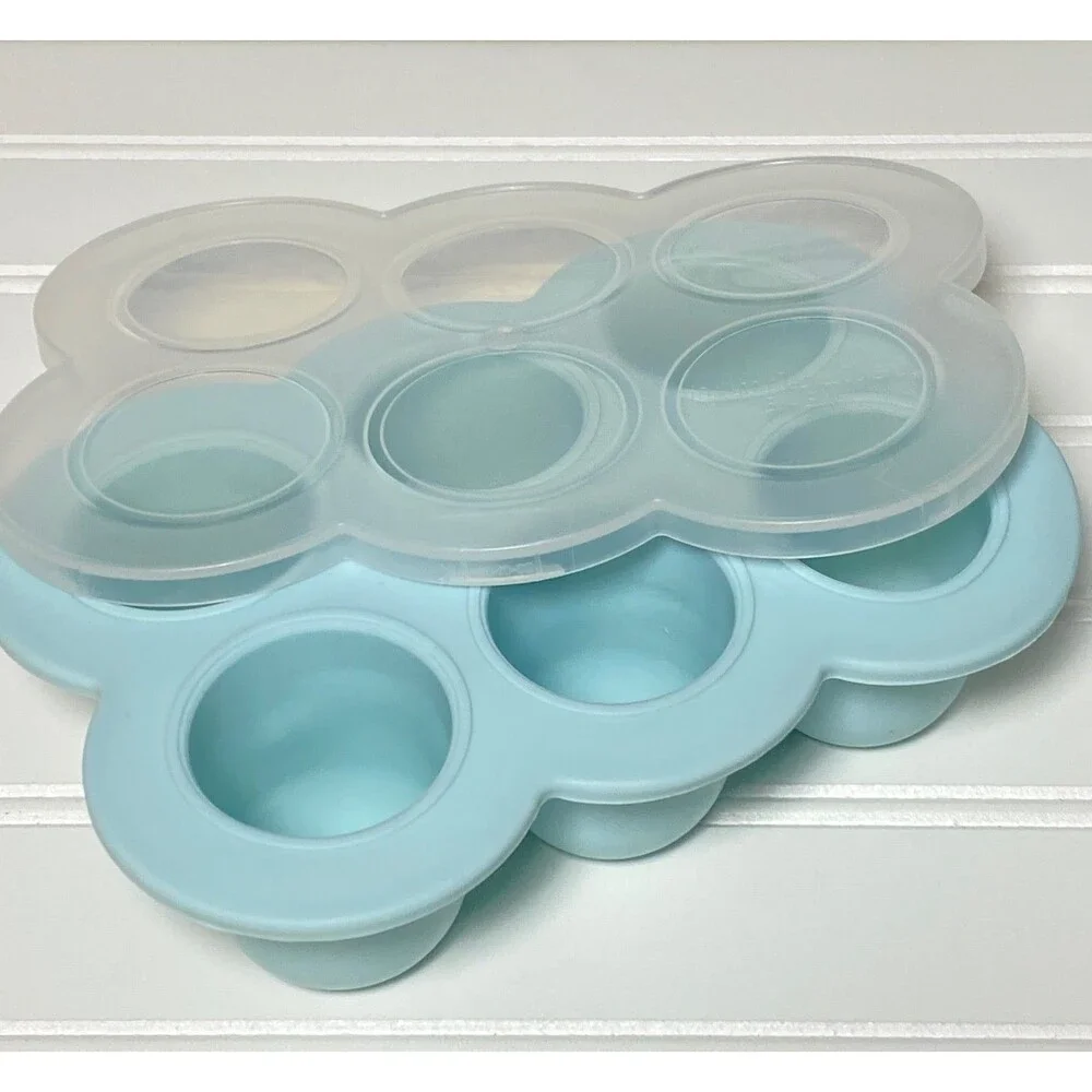 Nutribullet Baby Food Blender Cups Storage Jars Freezer Tray Blue/White NBY50100
